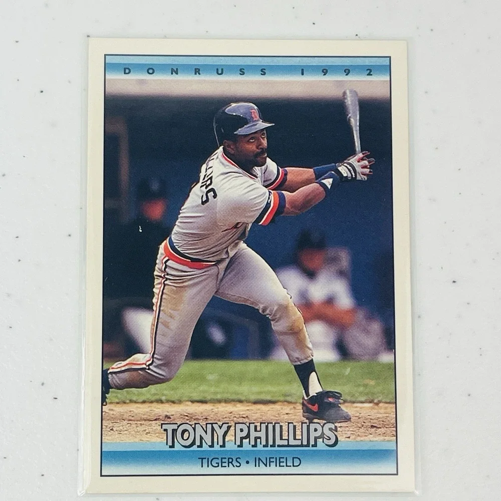 1992 Donruss 328 Tony Phillips Detroit Tigers Baseball Trading Card